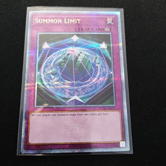 yugioh summon limit card Tachyon Transmigration [WSUP-EN012] Secret Rare