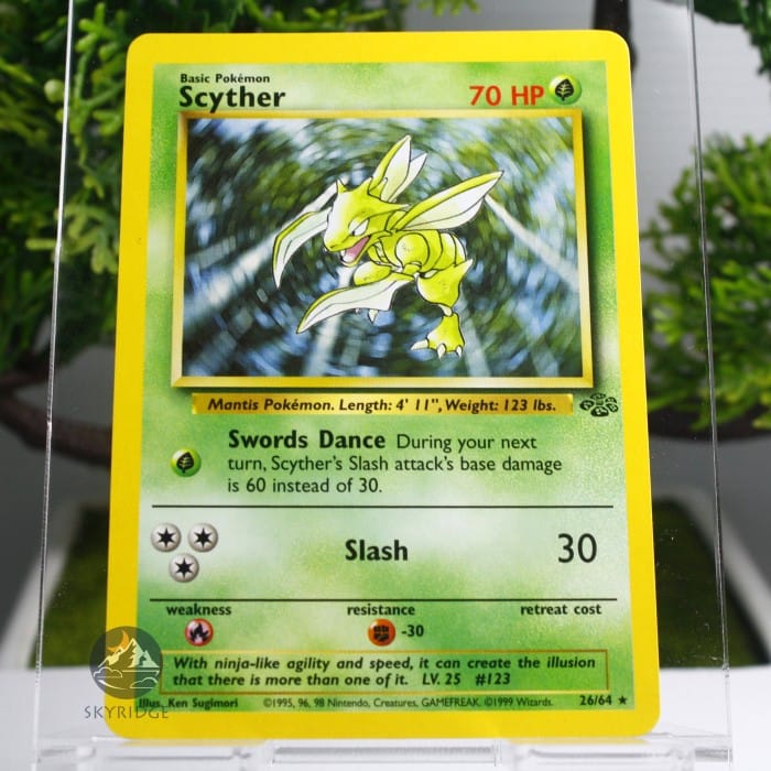 Scyther Jungle Pokemon Card / TCG Card Original 1999 | Indo4ward