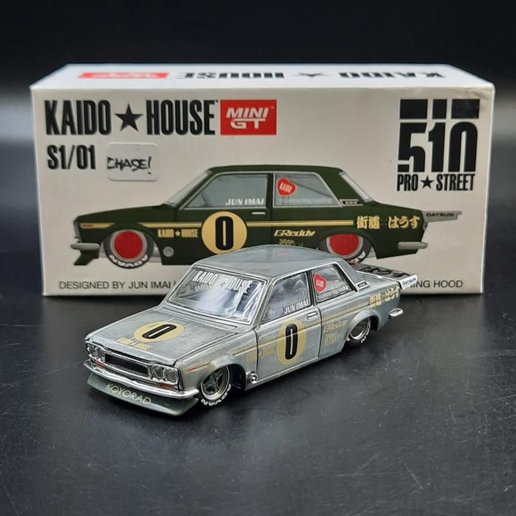 Mini GT Kaido House S1/01 Datsun 510 Pro Street CHASE [UnS