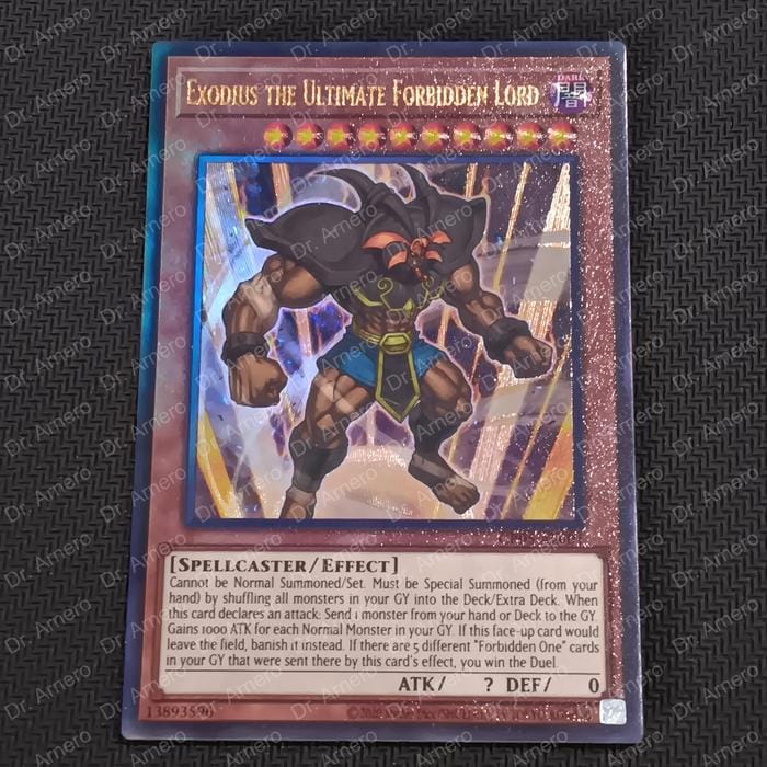 exodius yugioh card the Ultimate Forbidden Lord [MP01-JP010] (Millennium Super Rare) 13893596 Yugioh !   If this face Exodius The Ultimate Forbidden Lord