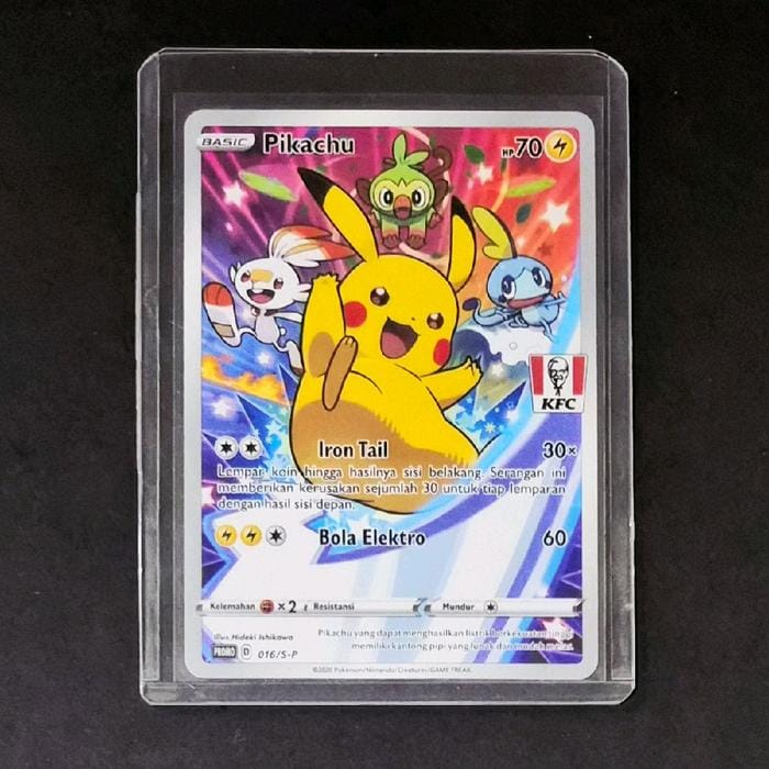 Pikachu KFC Promo, Pikachu 016/S-P Light Played (Good Condition) Pokemon TCG  Indonesia Original - Mint | Indo4ward