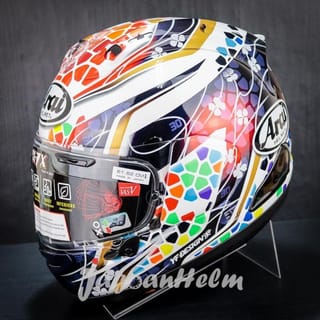 PROMO PRICE ARAI HELMET RX-7X NAKAGAMI GP2| RED GOLD BLUE | ARAI