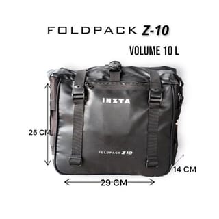 Sidebag inzta foldpack Z10, motorcycle bag | Indo4ward