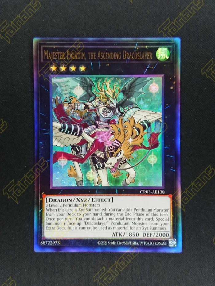 YuGiOh CR03-AE138 Majester Paladin, the Ascending Dracoslayer UtR |  Indo4ward