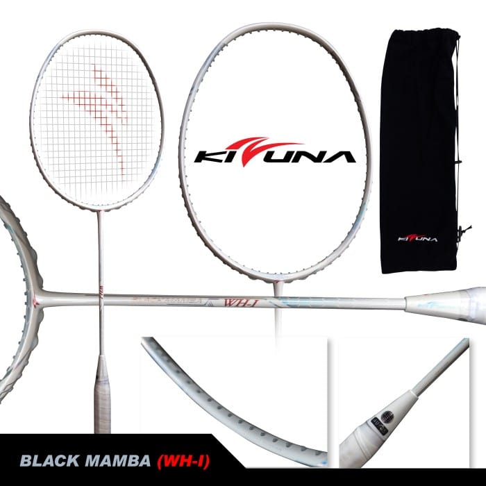 Kizuna Blackmamba White Japan Badminton Racket | Indo4ward