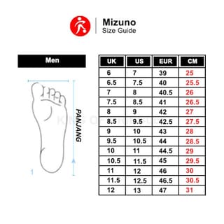 Mizuno cleat size chart hotsell