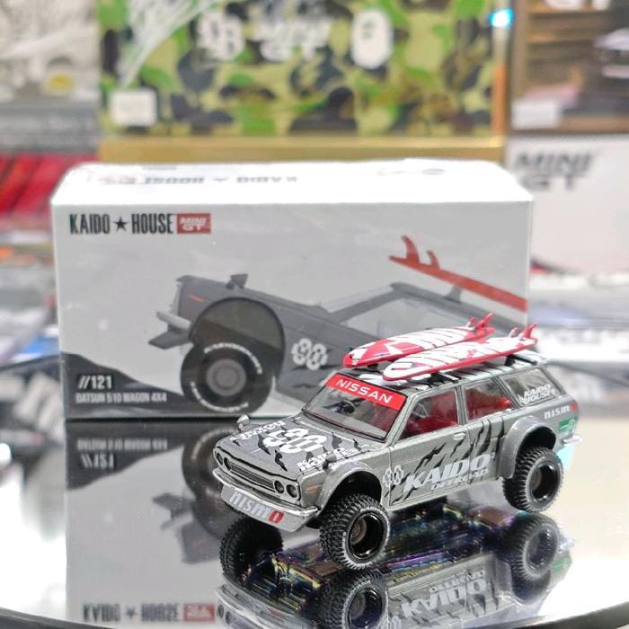 Mini GT Kaido House Datsun 510 Wagon 4x4 Kaido Offroad V1 KHMG121