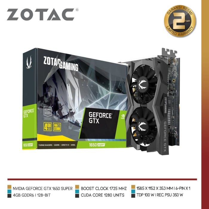 ZOTAC GEFORCE GTX1650 super 4GB - PCパーツ